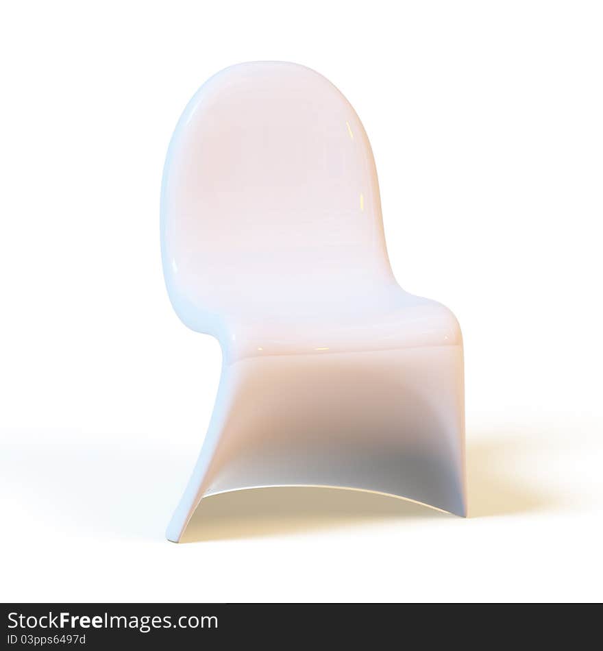 Armchair on a white background