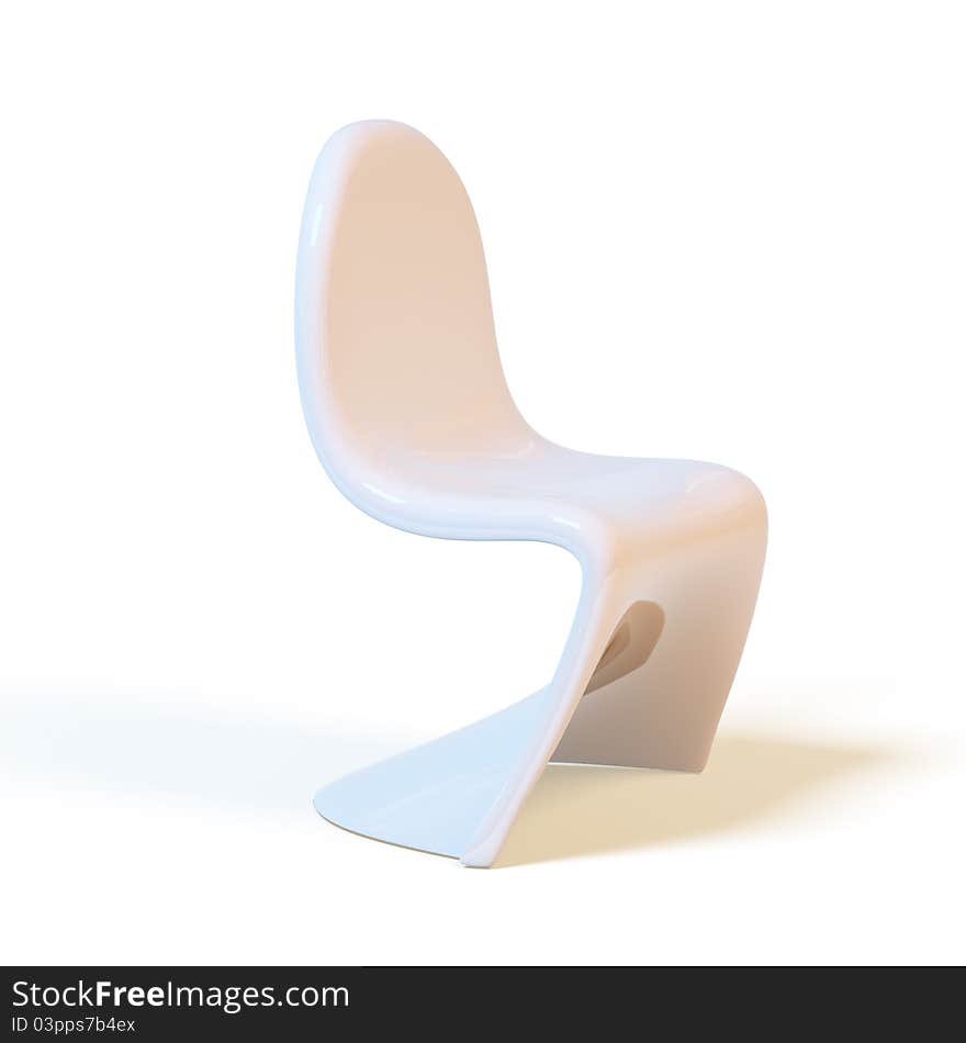 Armchair on a white background