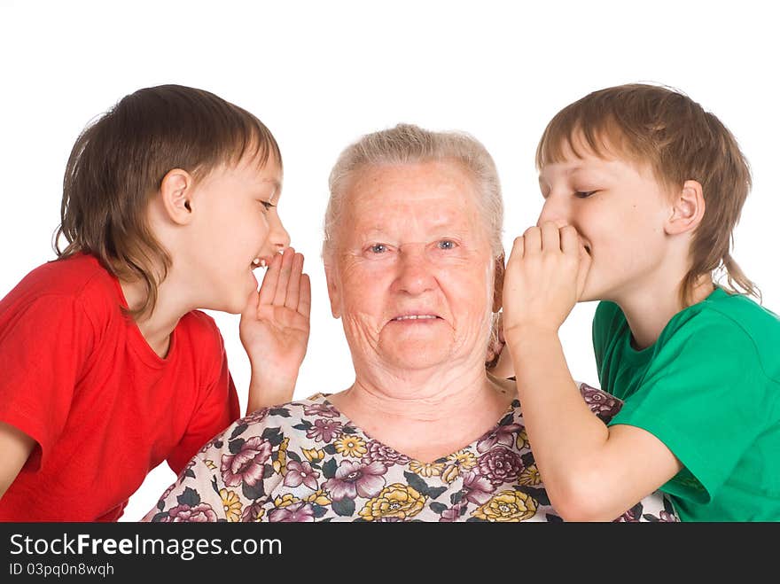 Granny with grandsons