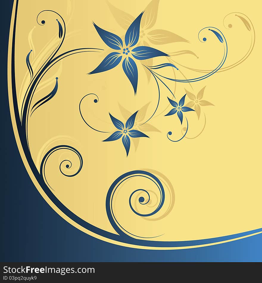 Floral design. Vector illustration