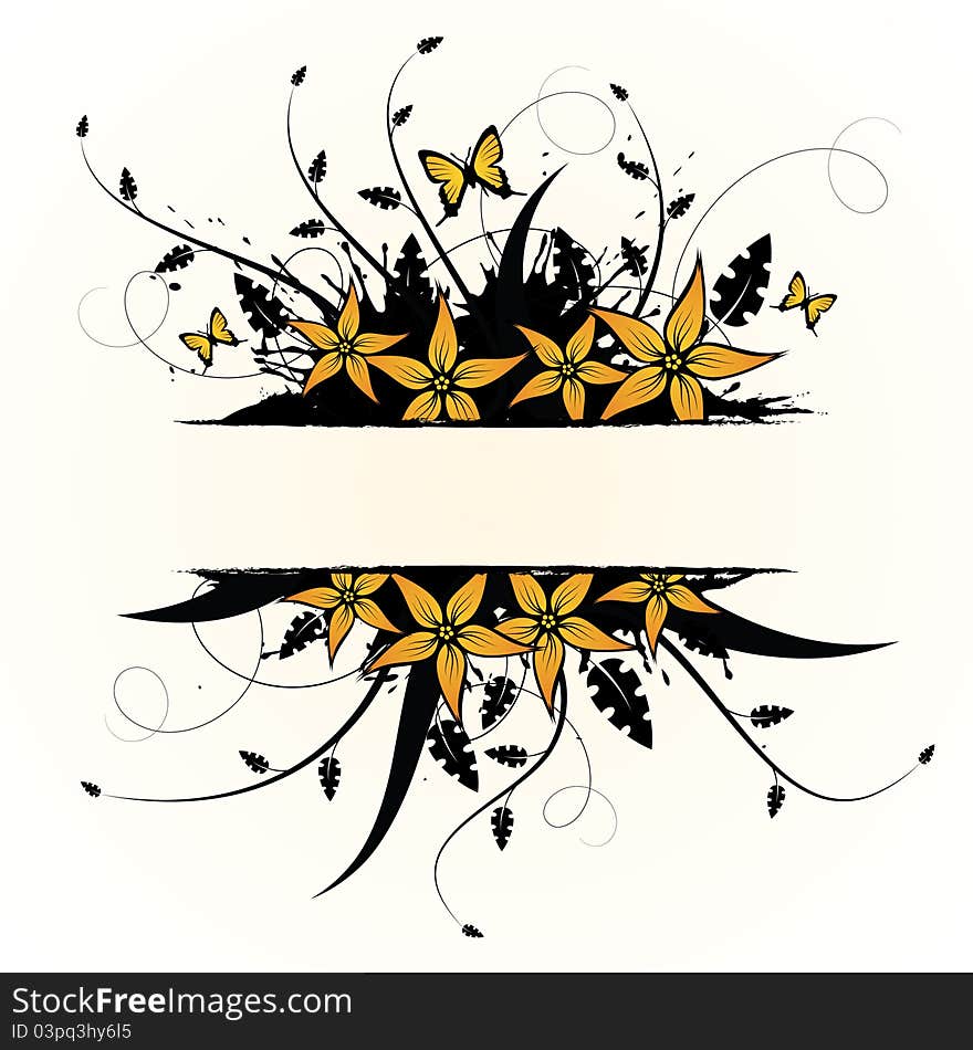 Floral Design. Vector Illustration