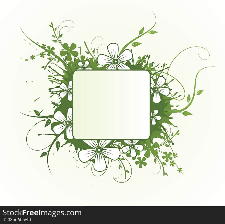 Floral Design. Vector Illustration