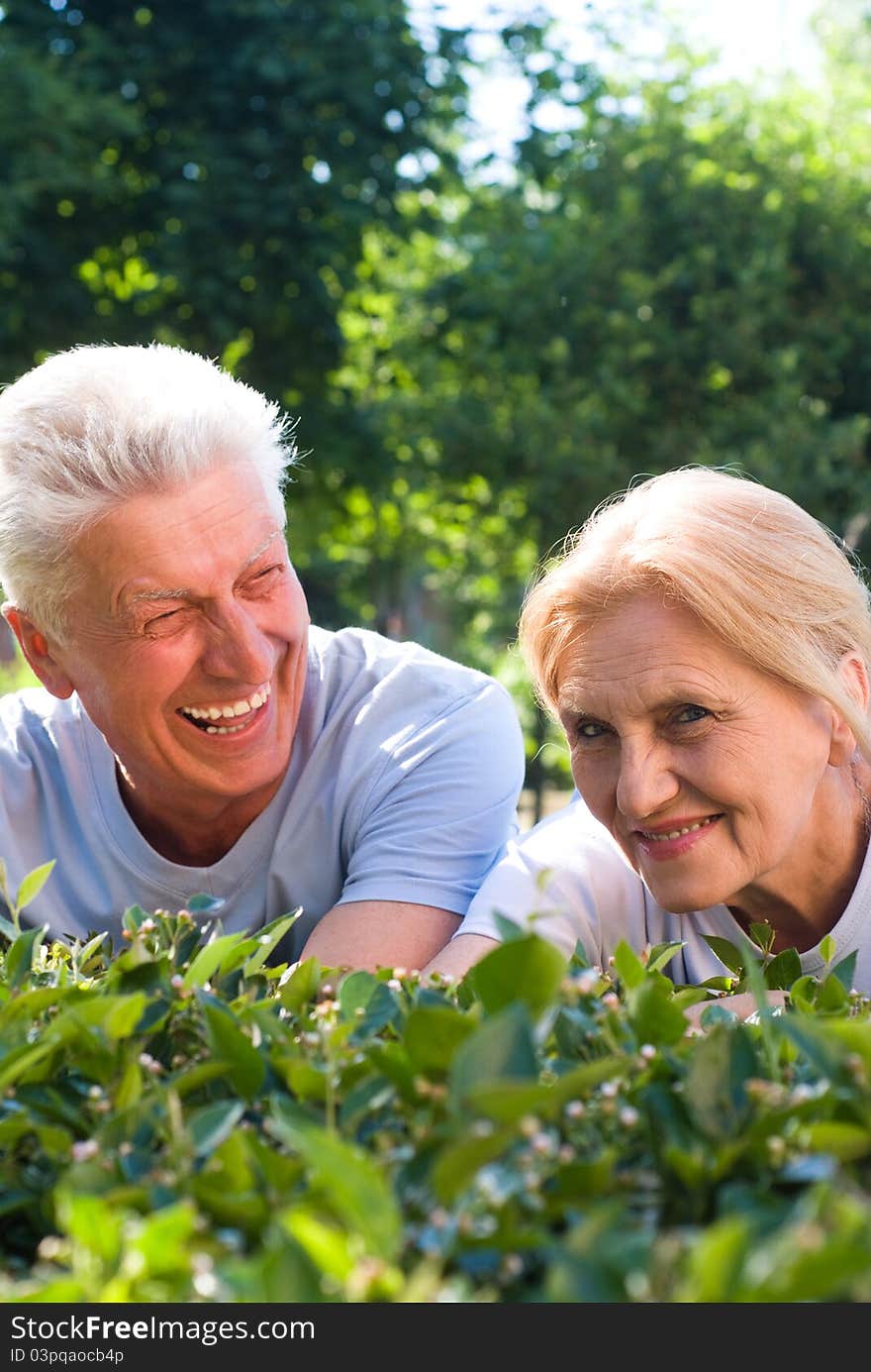 Couple on grass