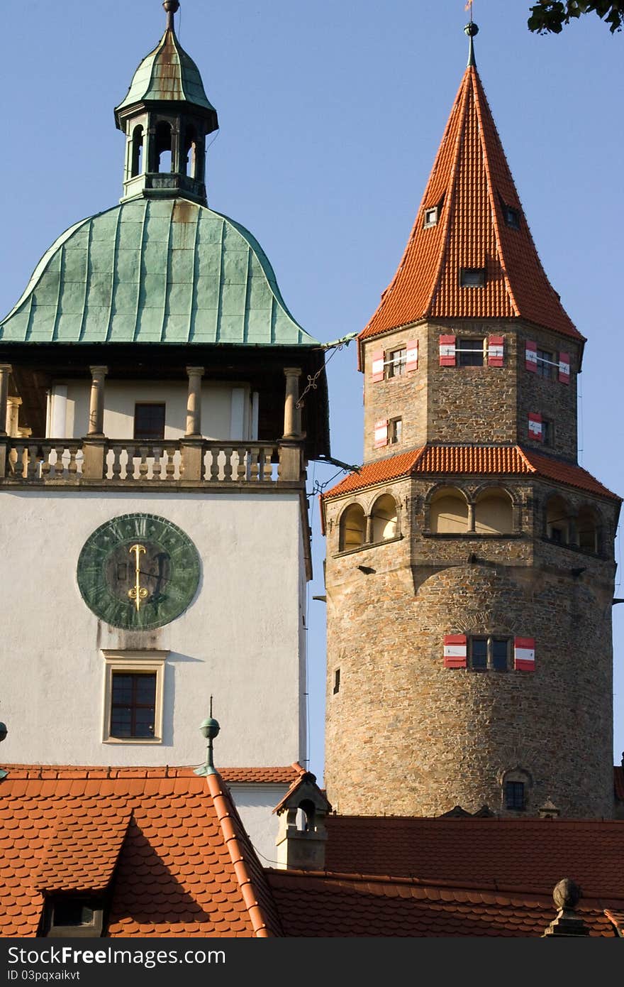 The romantic, pseudo-Gothic castle, where numerous fairy tales were filmed, gained its current look only in the early 20th century after full rebuilding of the dilapidated complex. The reconstruction was initiated by the Order of German Knights, which owned the castle in 1696-1939. The romantic, pseudo-Gothic castle, where numerous fairy tales were filmed, gained its current look only in the early 20th century after full rebuilding of the dilapidated complex. The reconstruction was initiated by the Order of German Knights, which owned the castle in 1696-1939