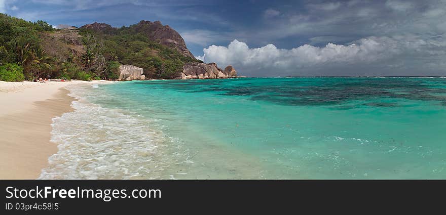 Tropical landscape panorama