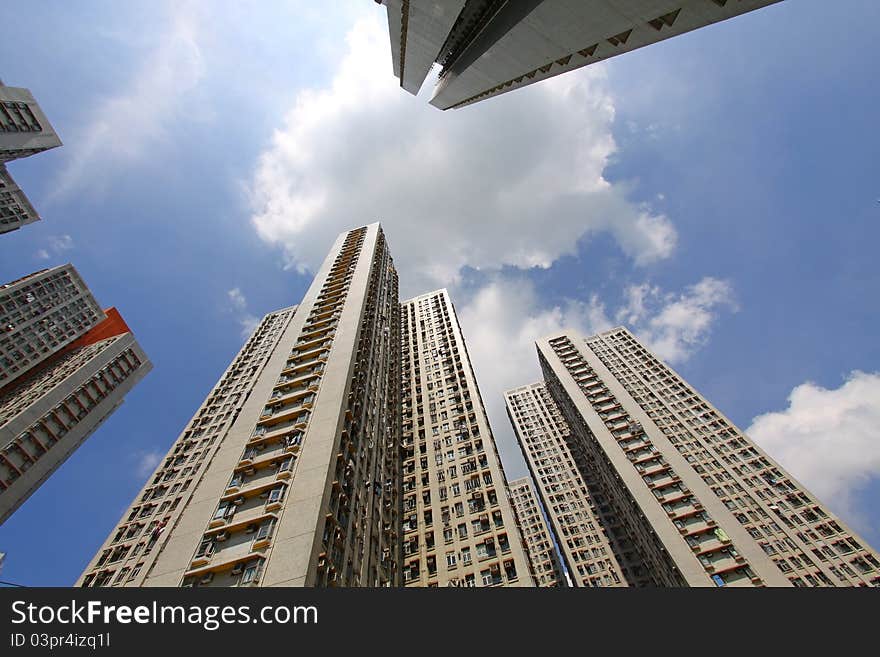 Packed housing in Hong Kong