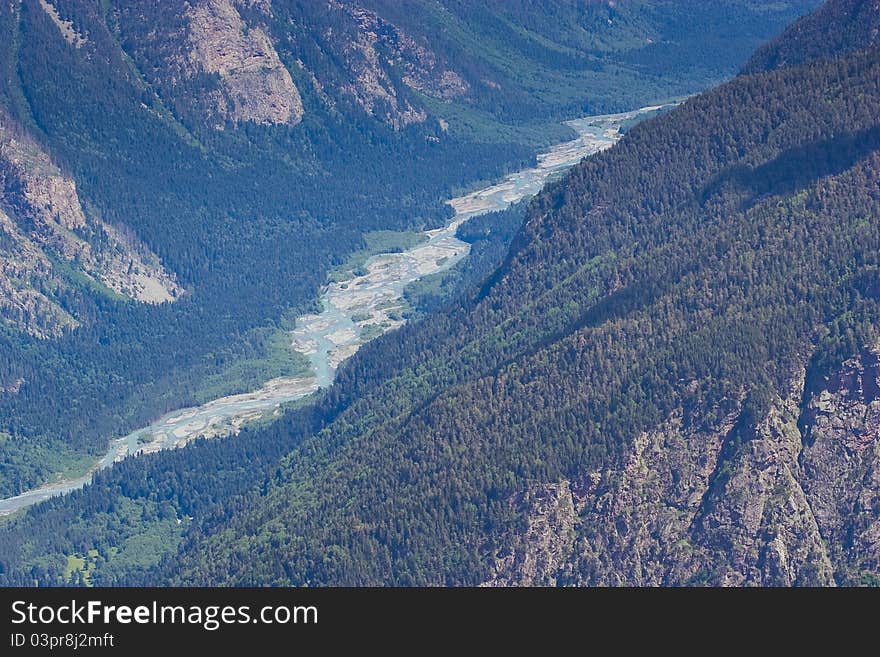 River in mountains