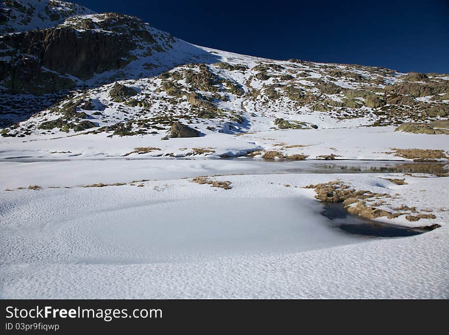 Ice and snow mountain