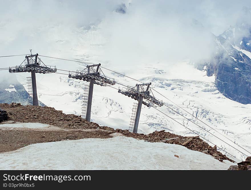 Image of Caucasus Mountains, summer. Image of Caucasus Mountains, summer