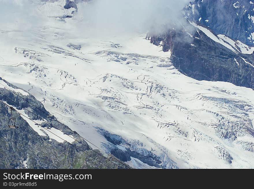 Image of Caucasus Mountains, summer. Image of Caucasus Mountains, summer