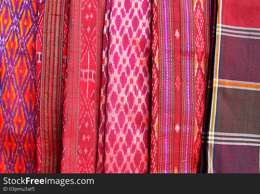 A Collection Of Thai Silk Cloths