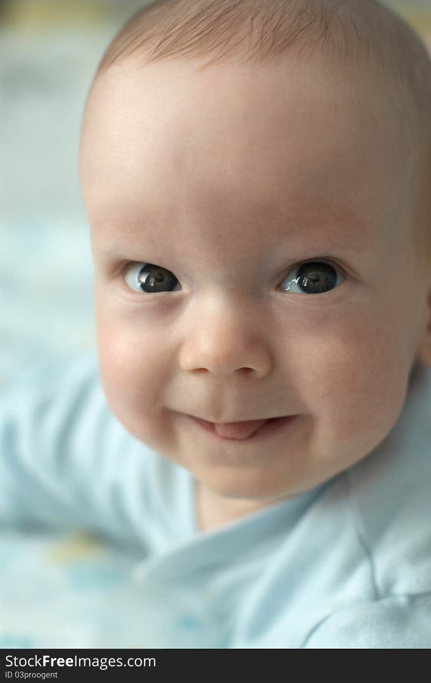 Portrait of cute baby boy