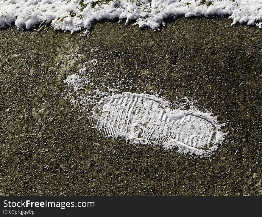 Snow Foot Print