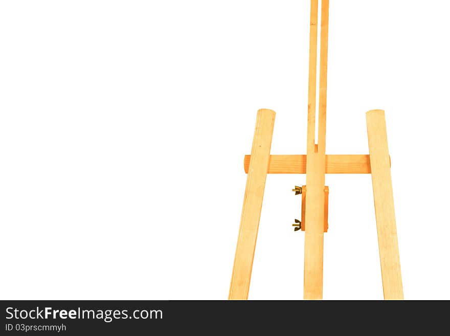 Easel isolated on a white background