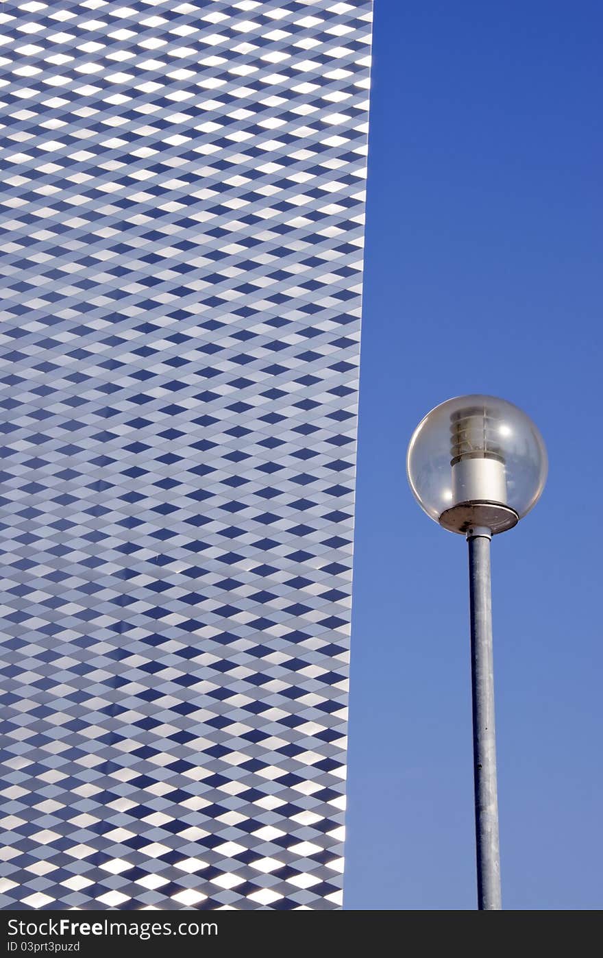 Street lamp and  architecture detail