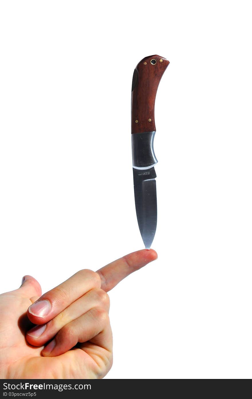 Blade Balancing On A Finger