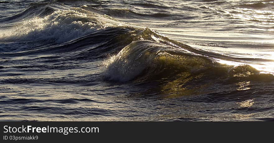 Sea wave texture sea wind