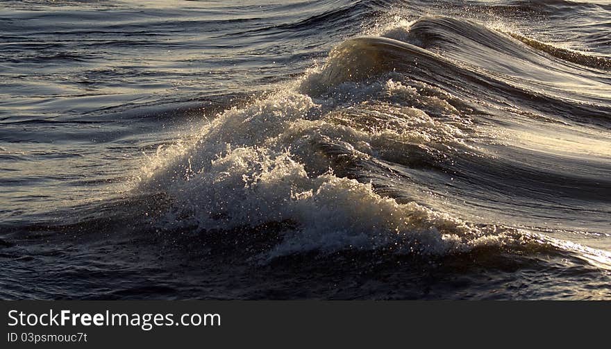 Sea wave texture sea wind