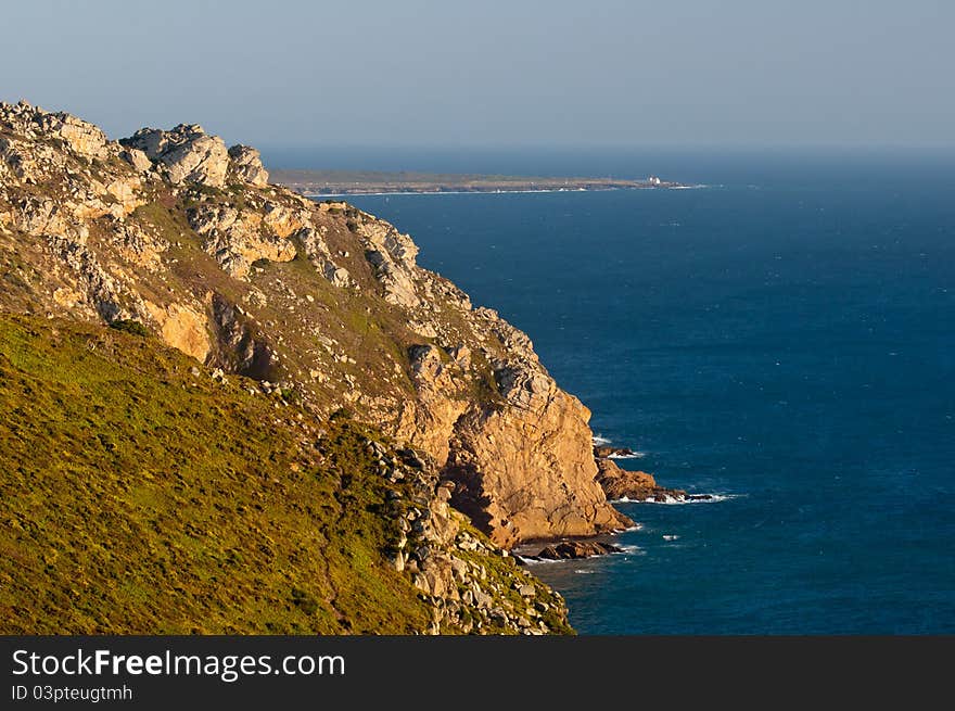 Portugal beach landscape summer vacation height stones