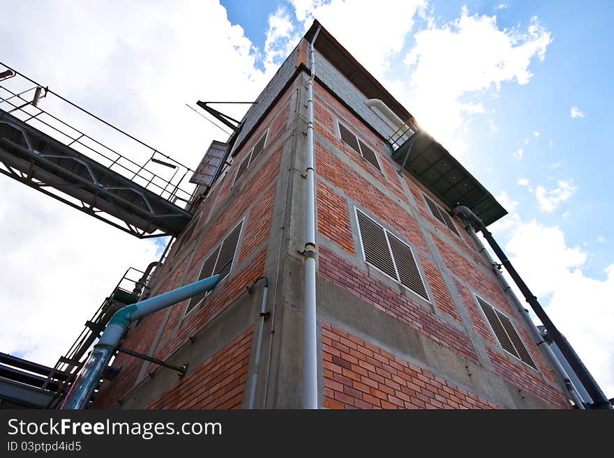 Tower in factory