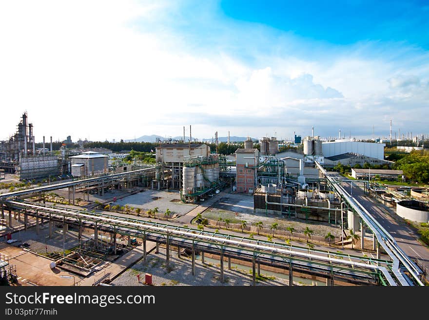 Factory area plant of petrochemical. Factory area plant of petrochemical