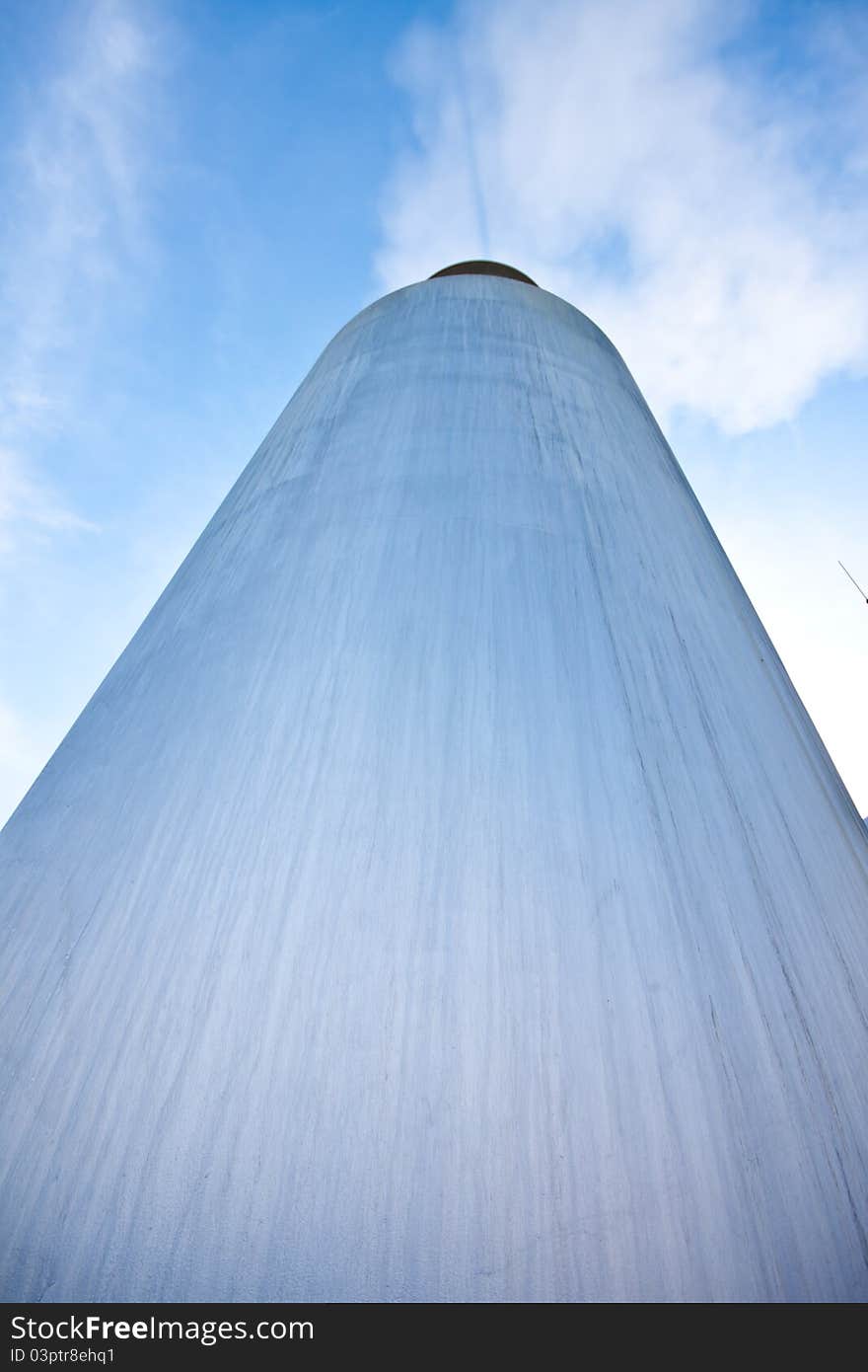 Tower in factory of petrochemical. Tower in factory of petrochemical