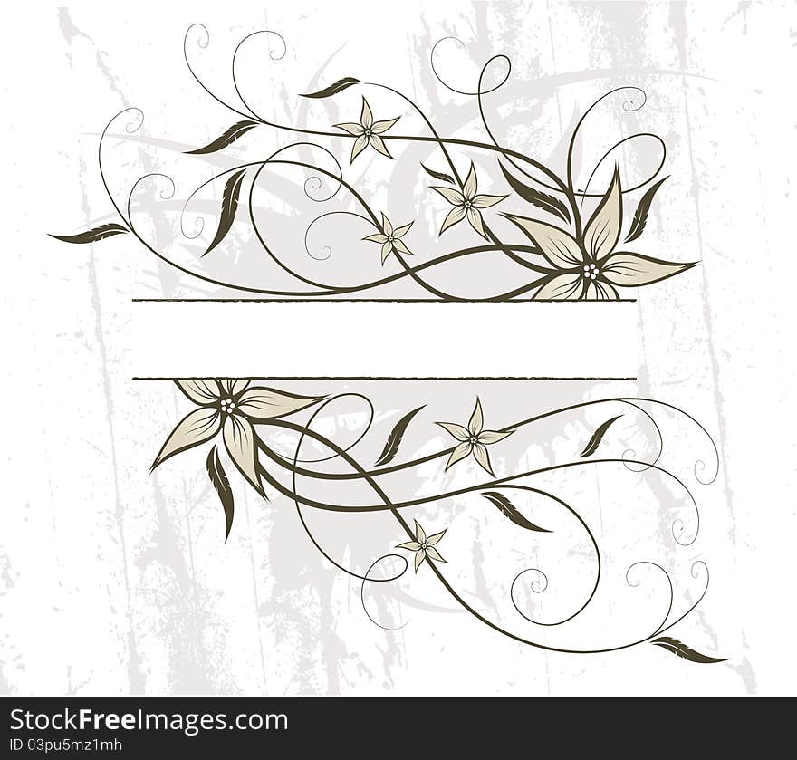 Floral design. Floral vector illustration. Floral design. Floral vector illustration