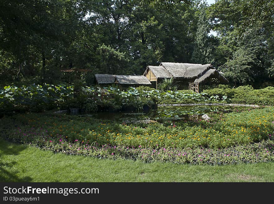 A Chinses traditional cottage