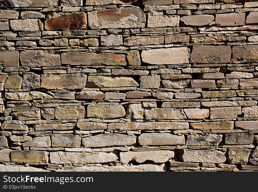 Detail of gray stone wall. Detail of gray stone wall