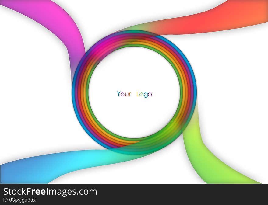 Background for logo with rainbow colors. Background for logo with rainbow colors