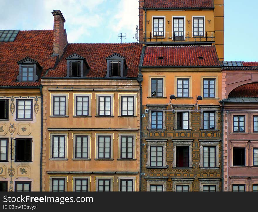 Tenements in the Old Town of Warsaw