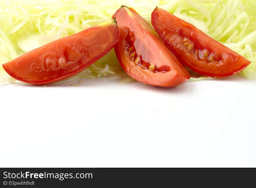 Tomatoes and cabbage