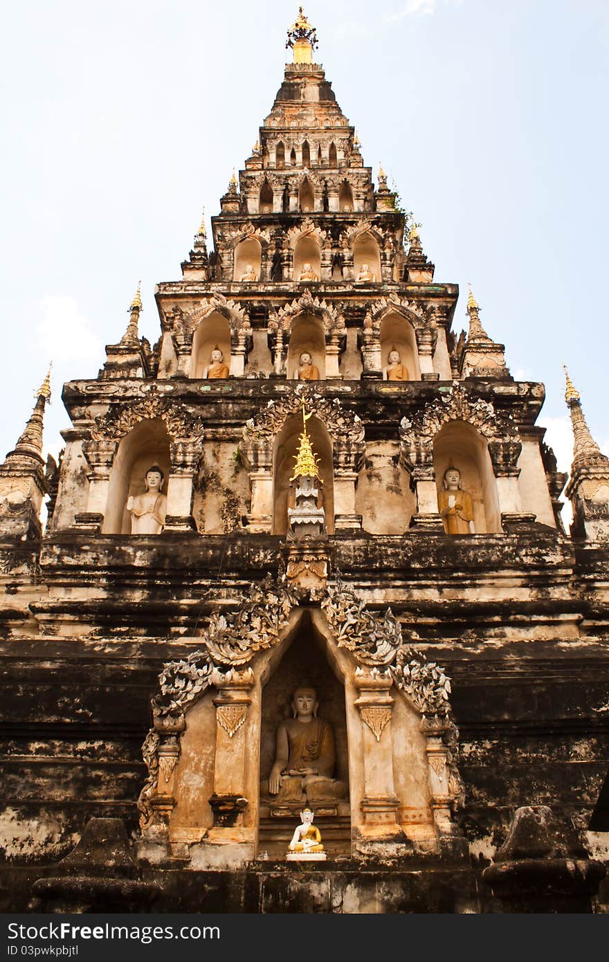 Pagoda at Chiang Mai Thailand. Pagoda at Chiang Mai Thailand