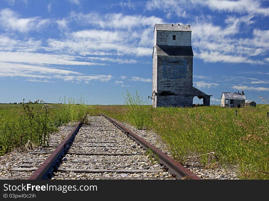 Grain elevator in Farrow Alberta. Grain elevator in Farrow Alberta