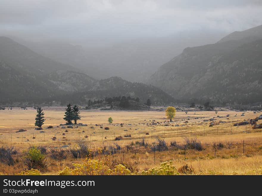 Cloudy Rocky Mountains