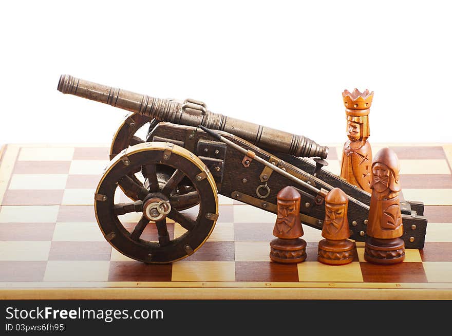 Chess board as a theater of war. Chess board as a theater of war