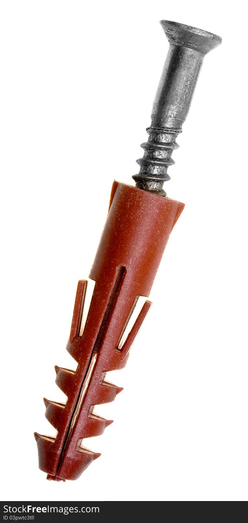 One screw with wall plug