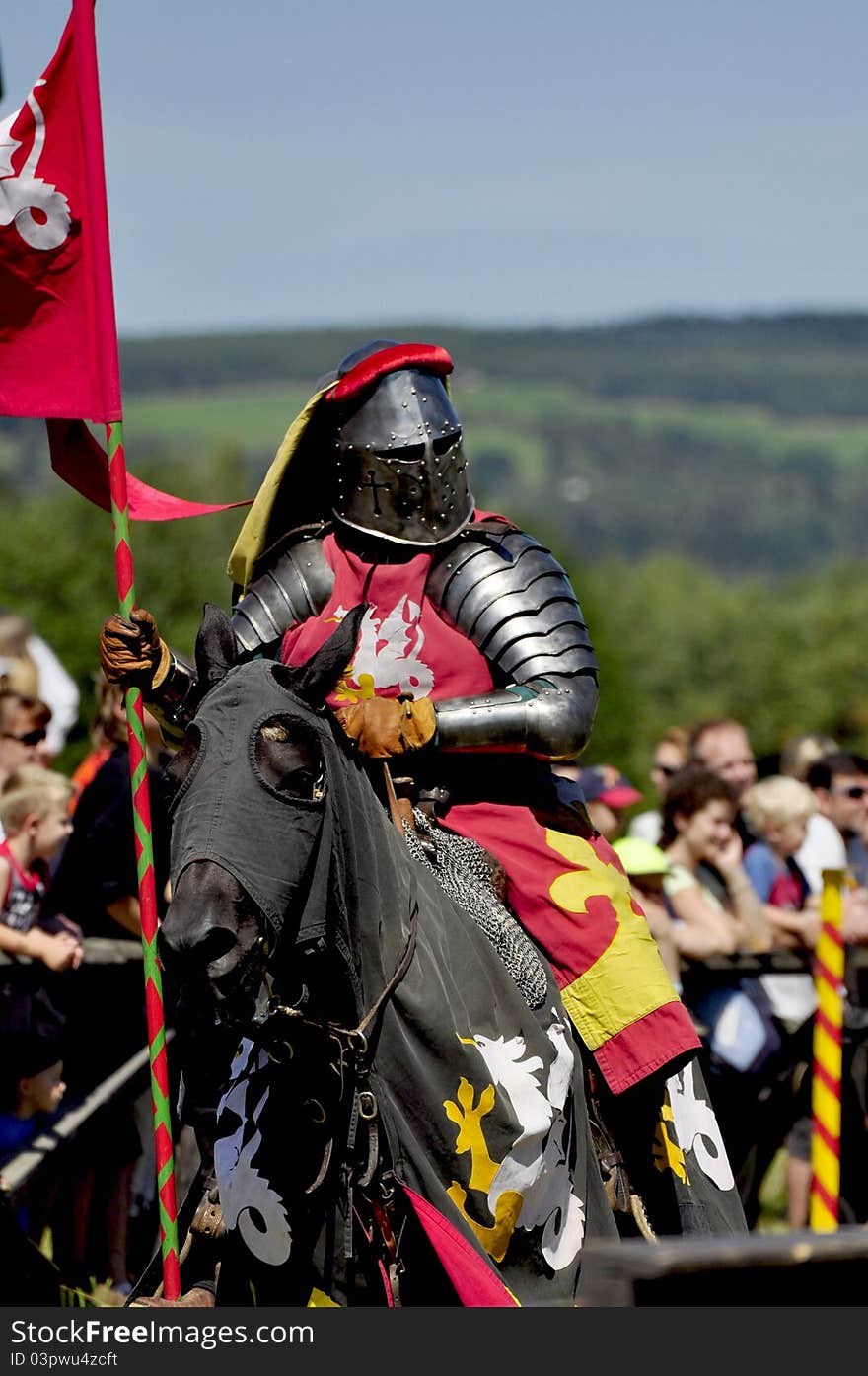 Medieval Knight On Horseback