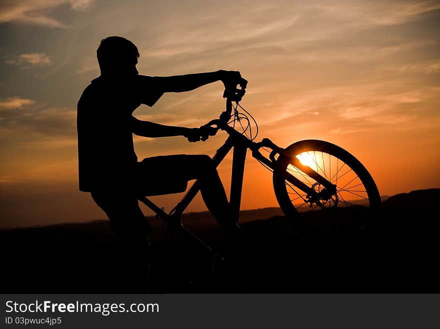 Sunset in the wheel