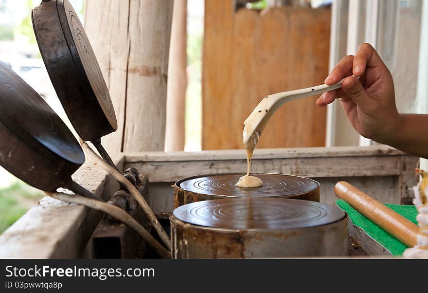 Kind of Thai sweetmeat,coconut stick