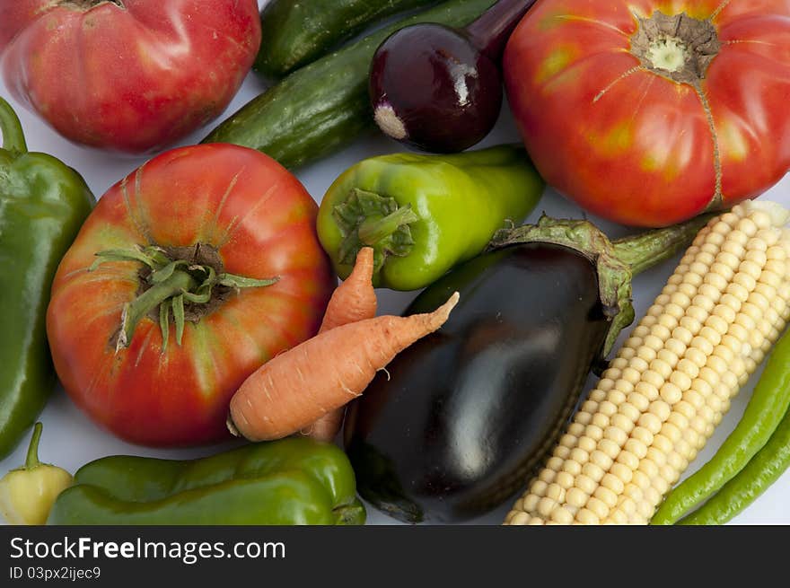 A Group of different vegetables