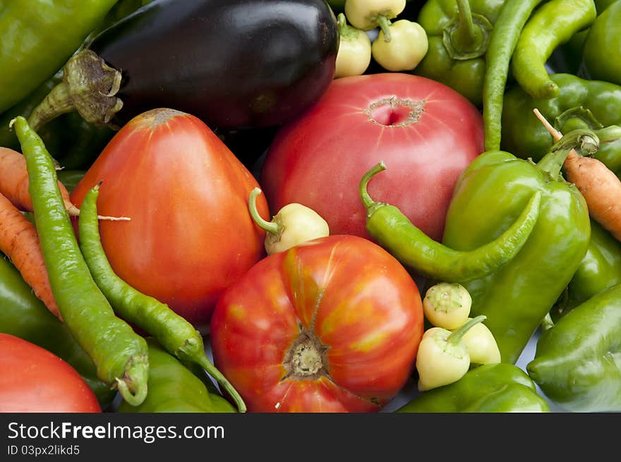 A Group of different vegetables