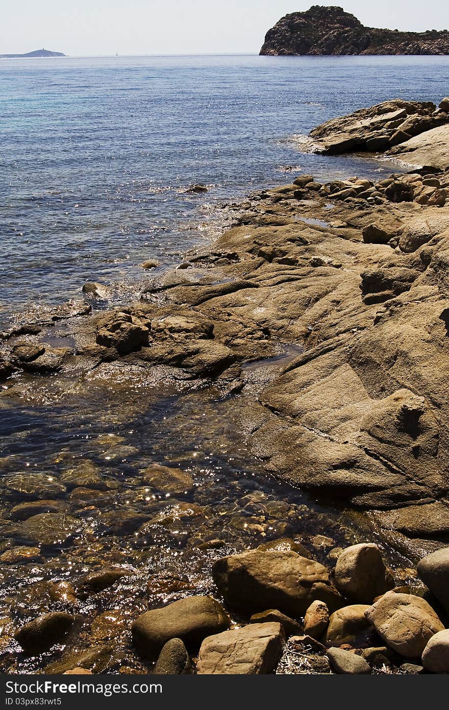 A close-up of sardinia sea. A close-up of sardinia sea