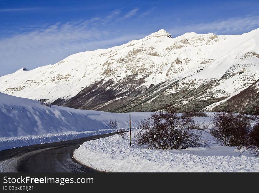 Abruzzi, Italy: Landscape of Apennines. Abruzzi, Italy: Landscape of Apennines.