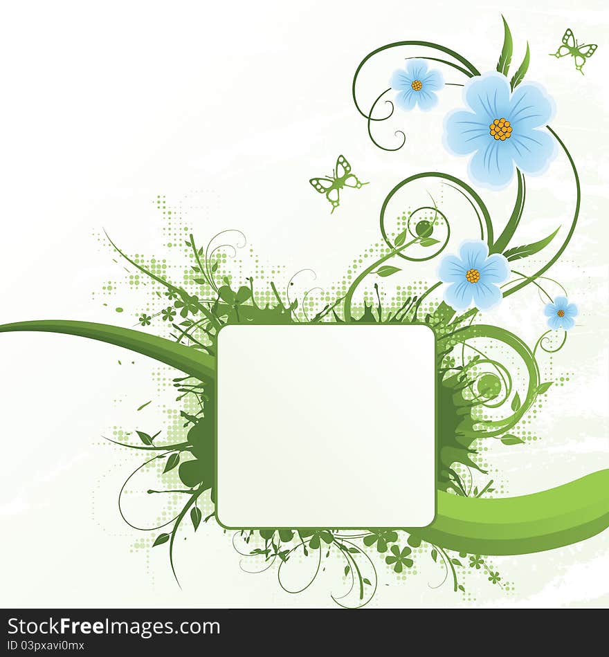 Floral design. Vector illustration