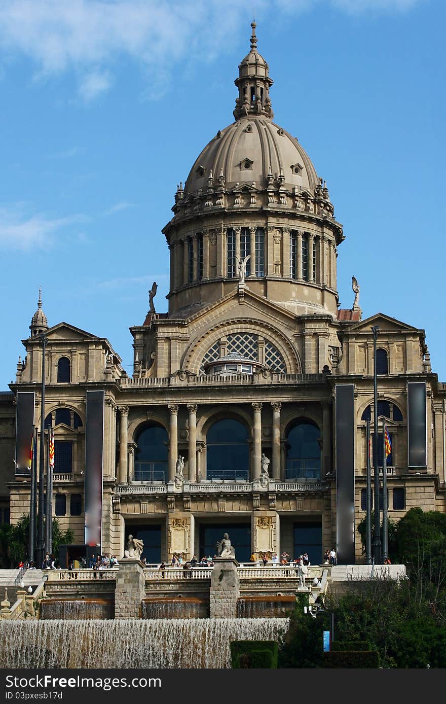 National Palace On Montjuic In Barcelona