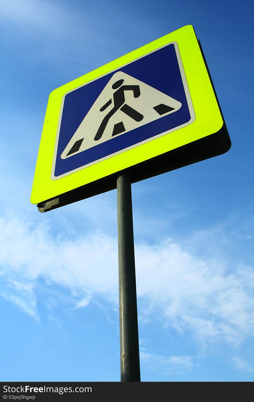 Image of pedestrian crossing sign