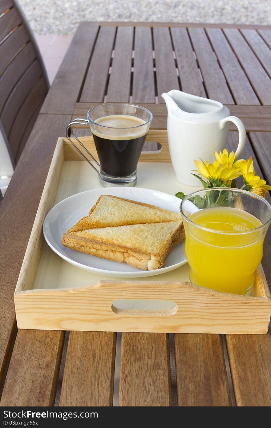 Breakfast tray