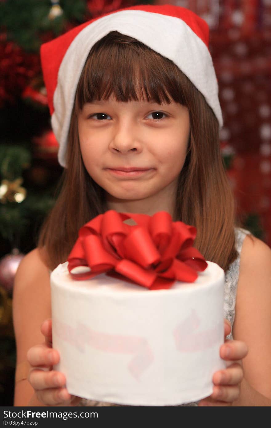 The girl in Cristmas