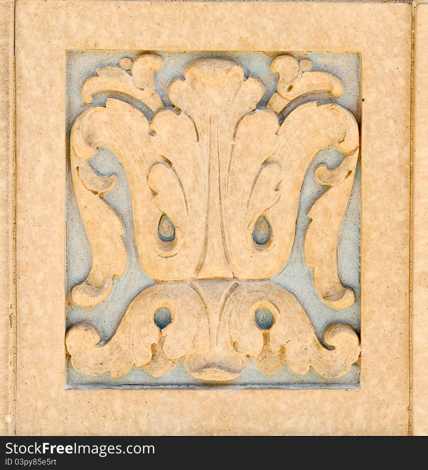 Details of classic style wall decoration